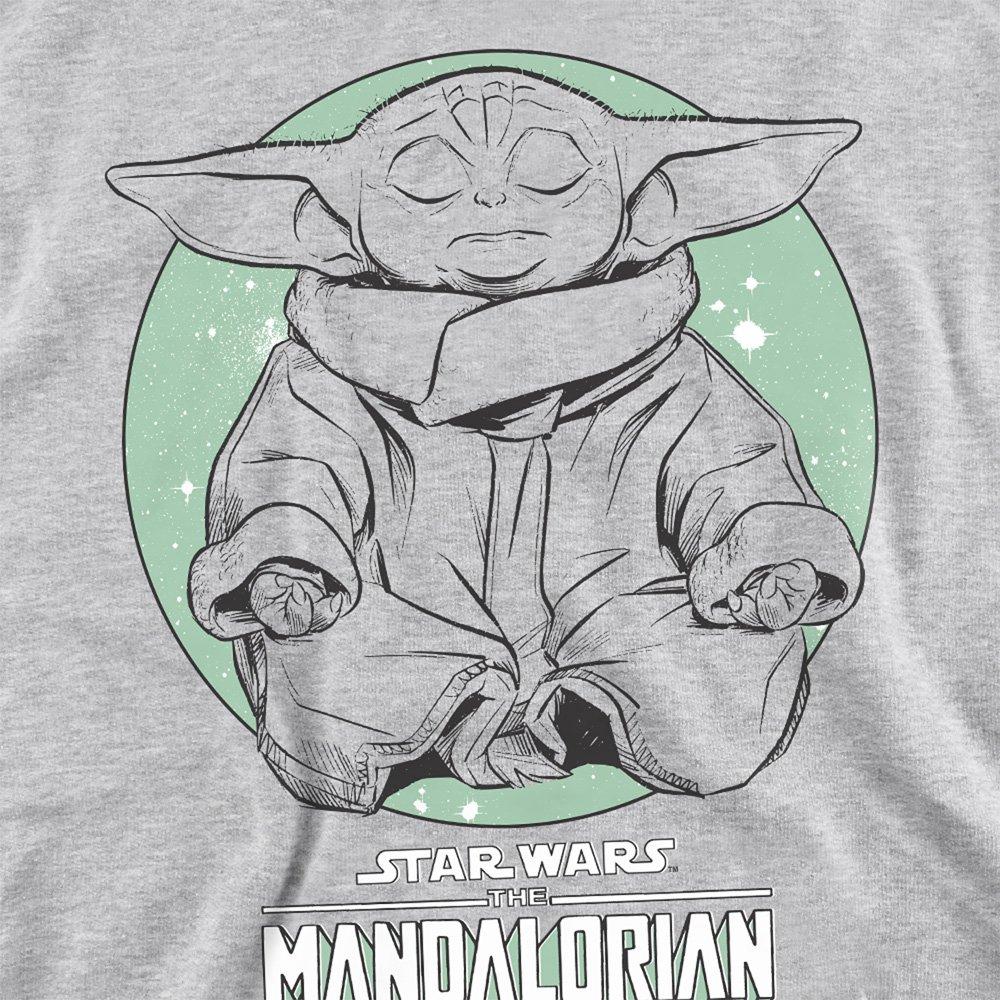 Light Grey - Star Wars - The Mandalorian Relaxing Grogu Yoga Sweatshirt At - 2