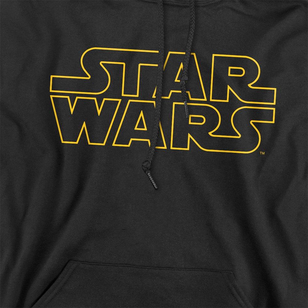 Black - Star Wars - Star Wars Basic Logo Mens Hoodie Black - 2