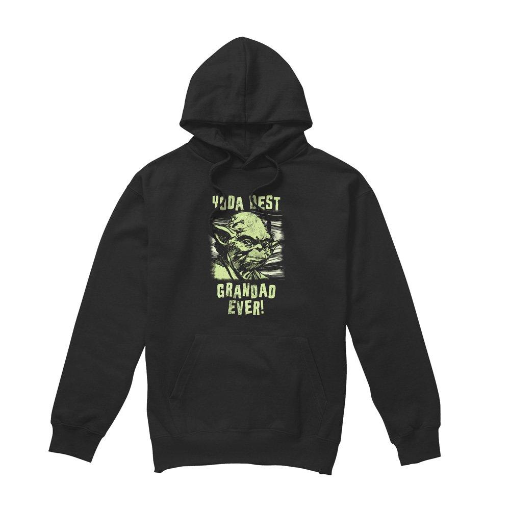 Black - Star Wars - Star Wars Yoda Best Grandad Comic Hoodie Black - 4