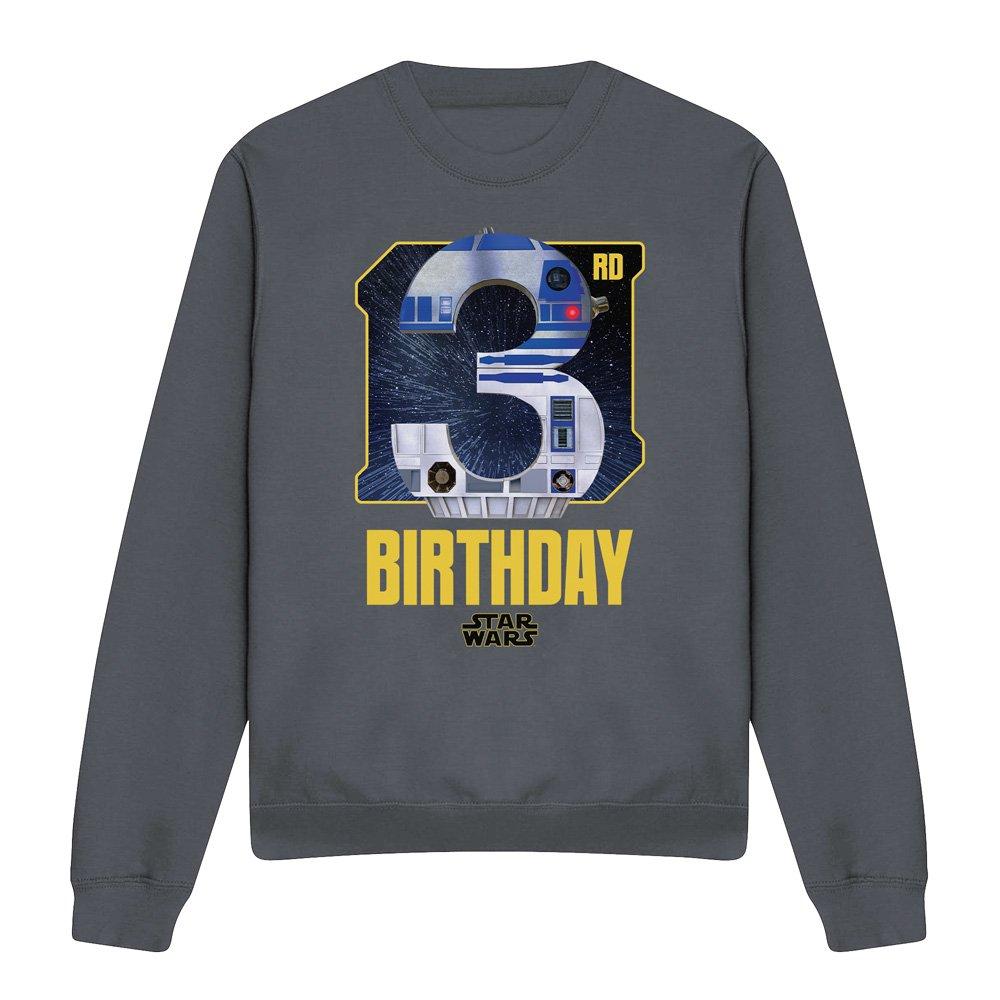 Charcoal - Star Wars - R2D2 3rd Birthday Space Sweatshirt - 4