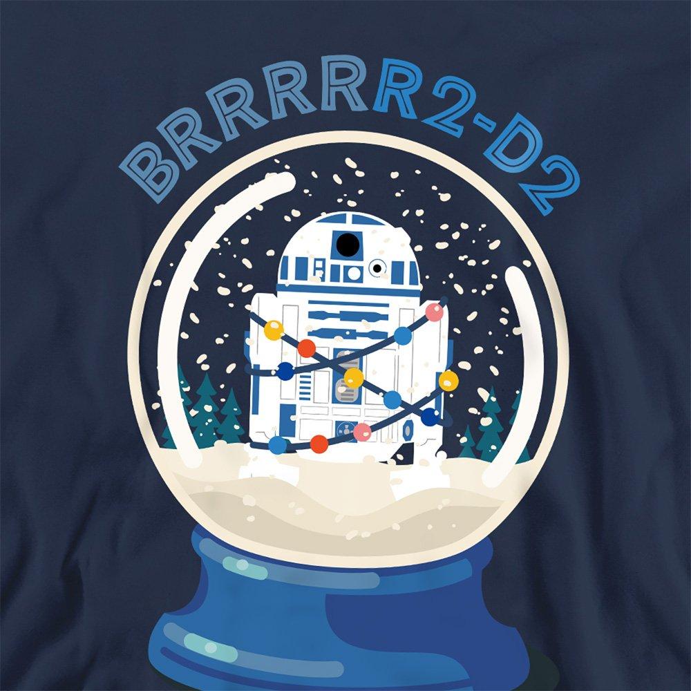Navy - Star Wars - Star Wars Retro R2D2 Snow Globe Sweatshirt Navy - 2