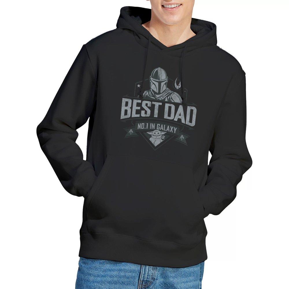 Black - Star Wars - Mandalorian Fathers Day Best Dad Hoodie - 1