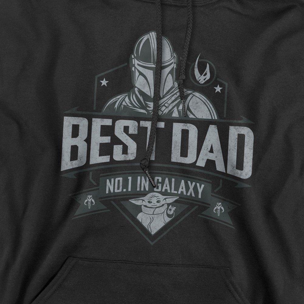 Black - Star Wars - Mandalorian Fathers Day Best Dad Hoodie - 2