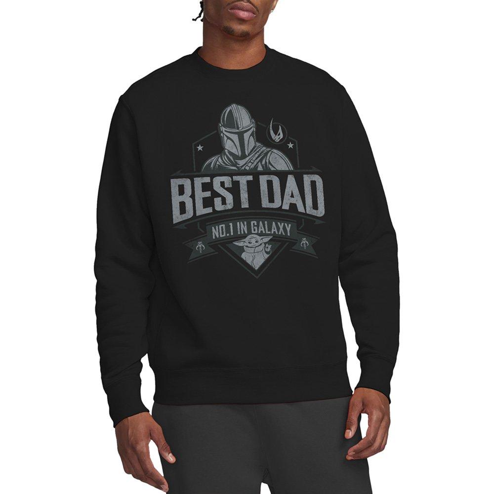 Black - Star Wars - Mandalorian Fathers Day Best Dad Sweatshirt - 1