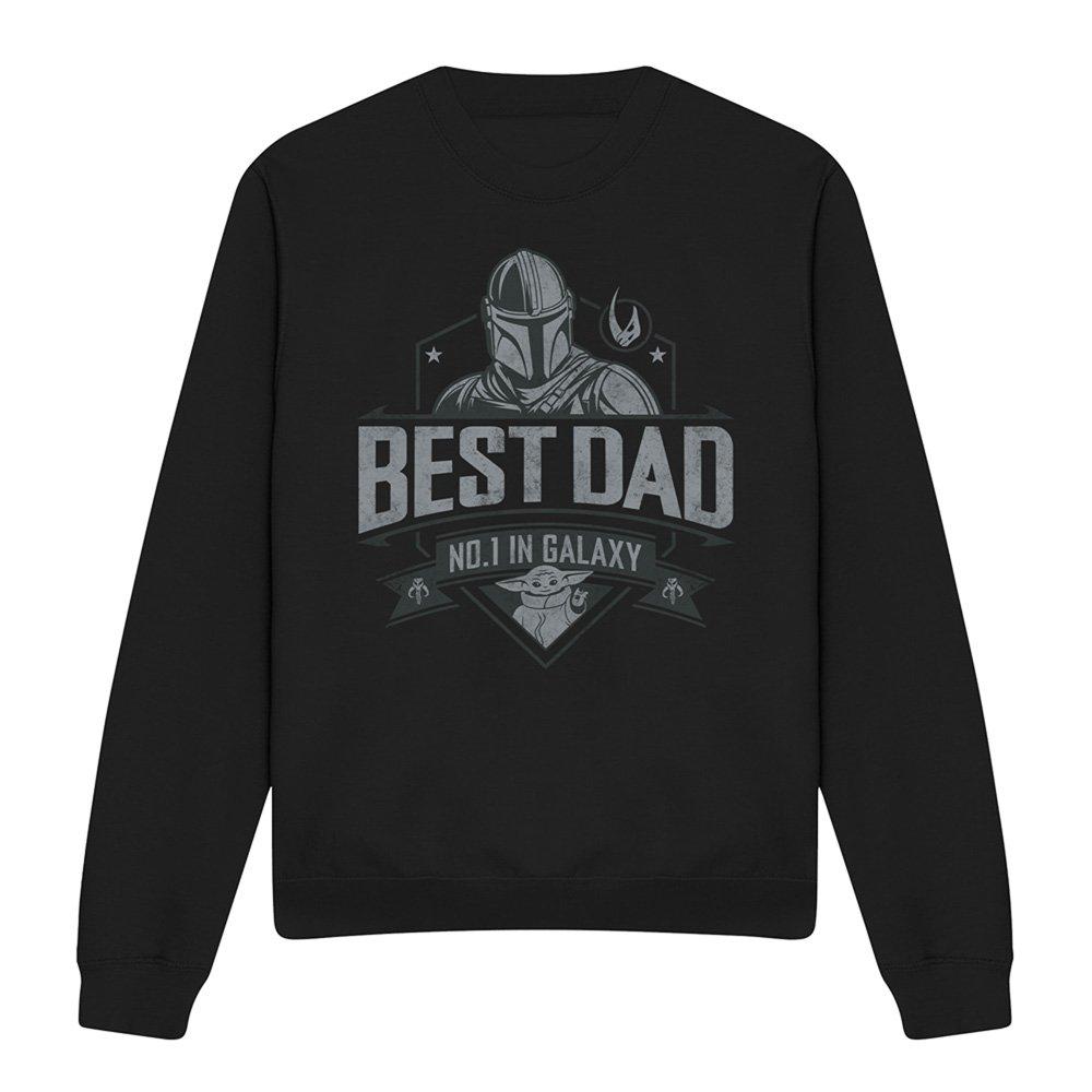 Black - Star Wars - Mandalorian Fathers Day Best Dad Sweatshirt - 4