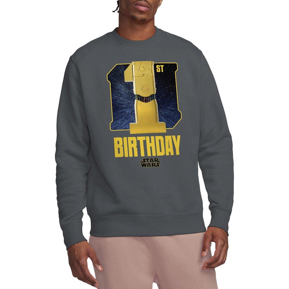 Charcoal - Star Wars - C3PO 1st Birthday Space Sweatshirt - 1