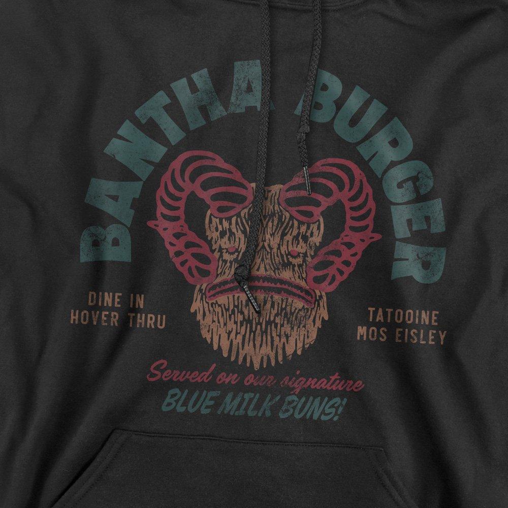 Black - Star Wars - Star Wars Bantha Burger Cotton Hoodie Black - 2