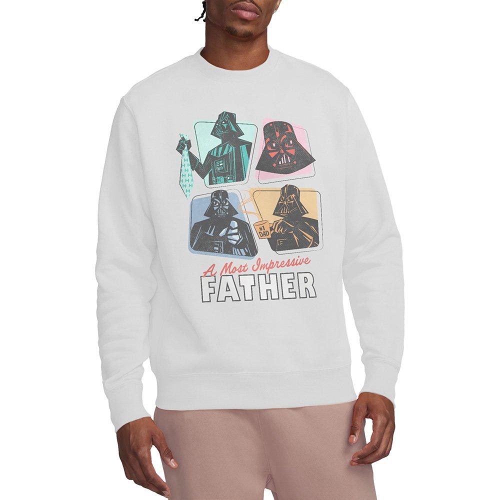 White - Star Wars - Star Wars Retro Most Impressive Father Sweatshirt - 1