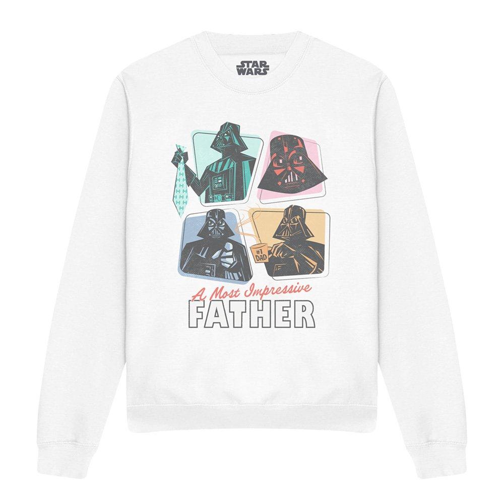 White - Star Wars - Star Wars Retro Most Impressive Father Sweatshirt - 4