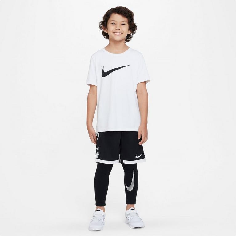 Noir/Blanc - Nike - Pro Warm Dri-FIT Big Kids' (Boys') Tights - 6