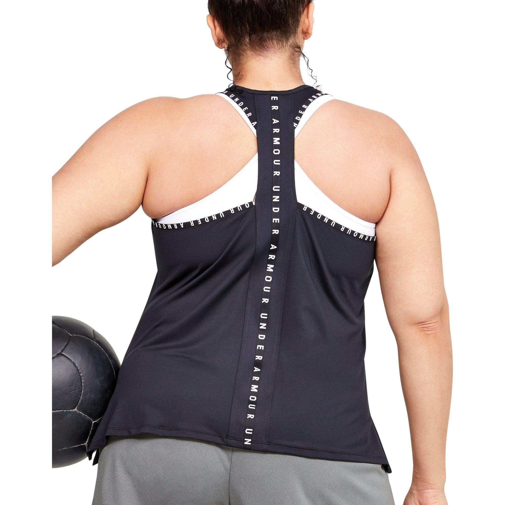 Black - Under Armour - Armour Knockout Tank Top Womens - 3