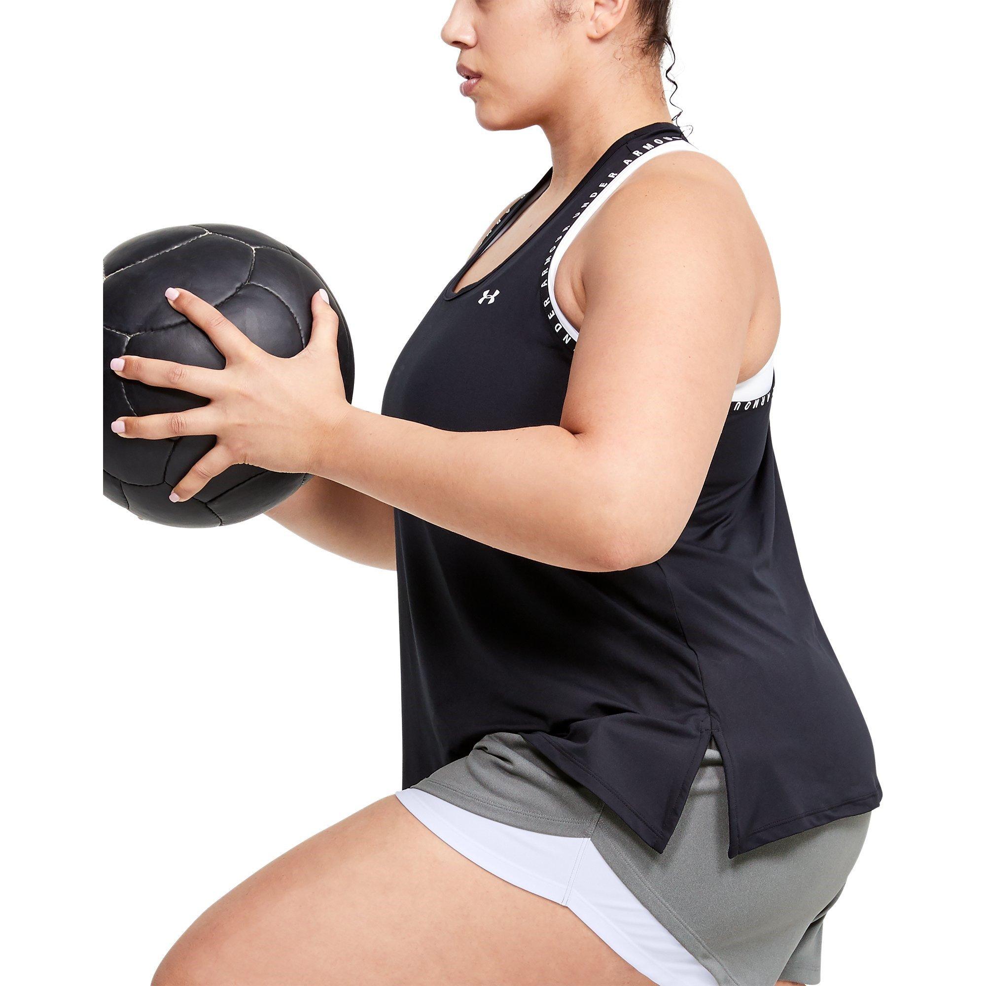 Black - Under Armour - Armour Knockout Tank Top Womens - 5