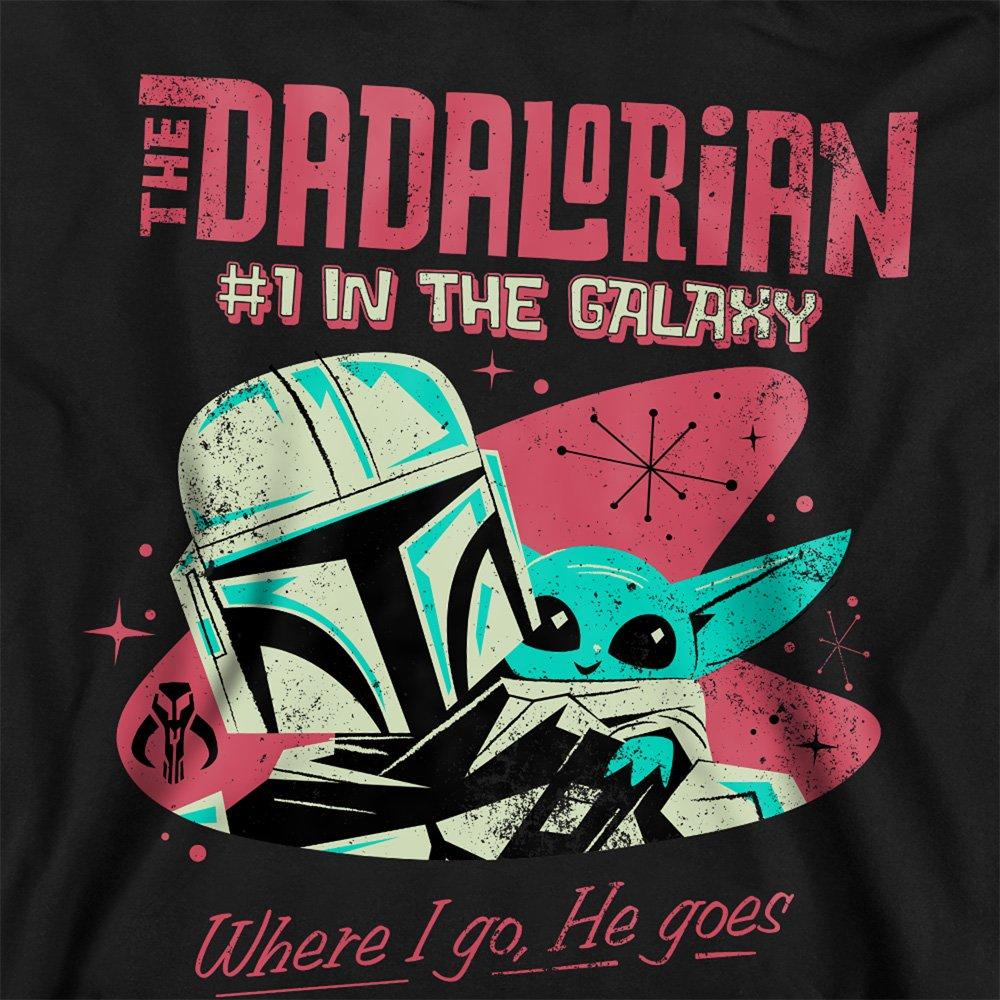 Black - Star Wars - Star Wars #1 Dad Retro Dadalorian Where I Go Sweat - 2
