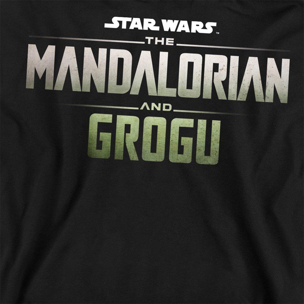 Black - Star Wars - The Mandalorian Grogu Movie Logo Sweatshirt Black - 2