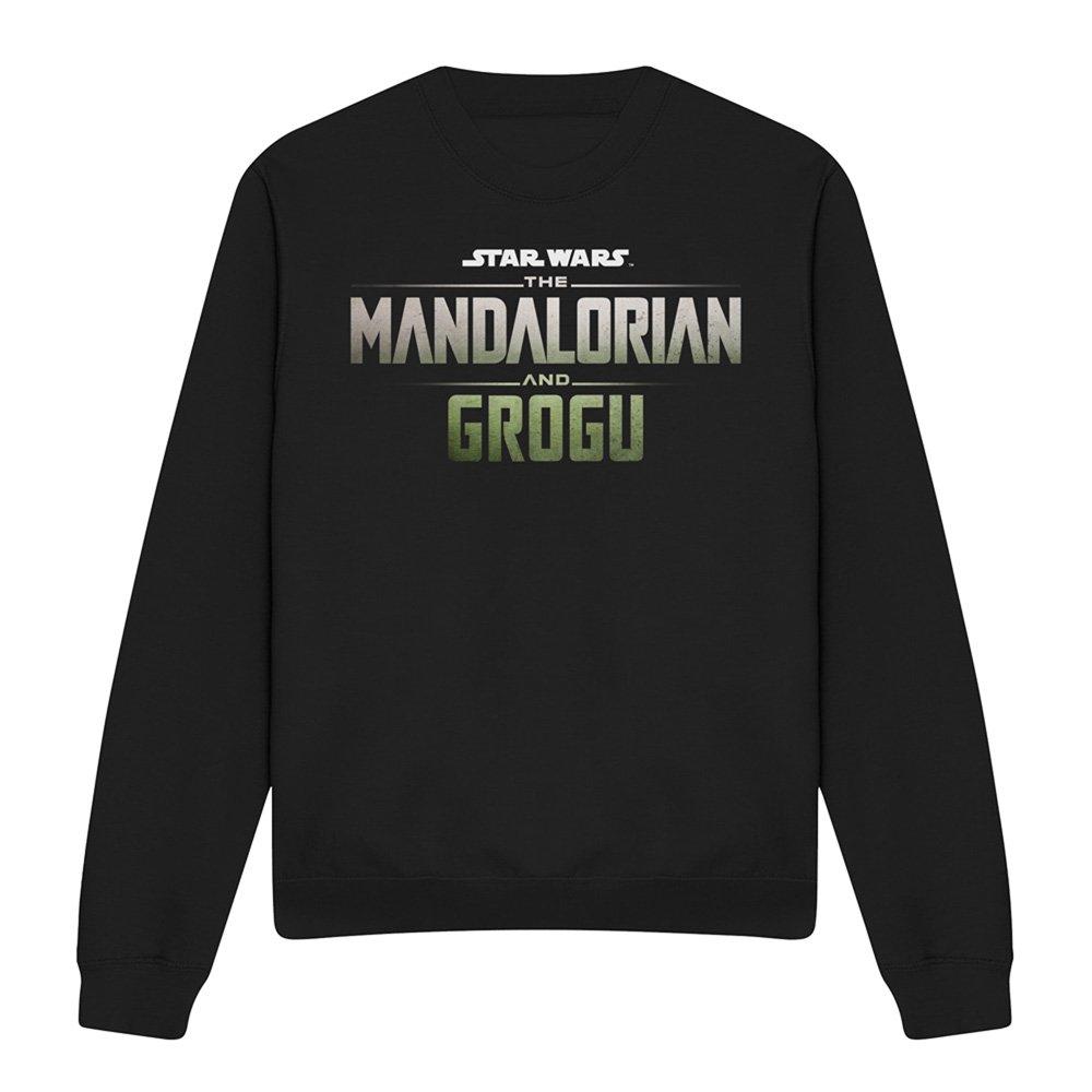 Black - Star Wars - The Mandalorian Grogu Movie Logo Sweatshirt Black - 4