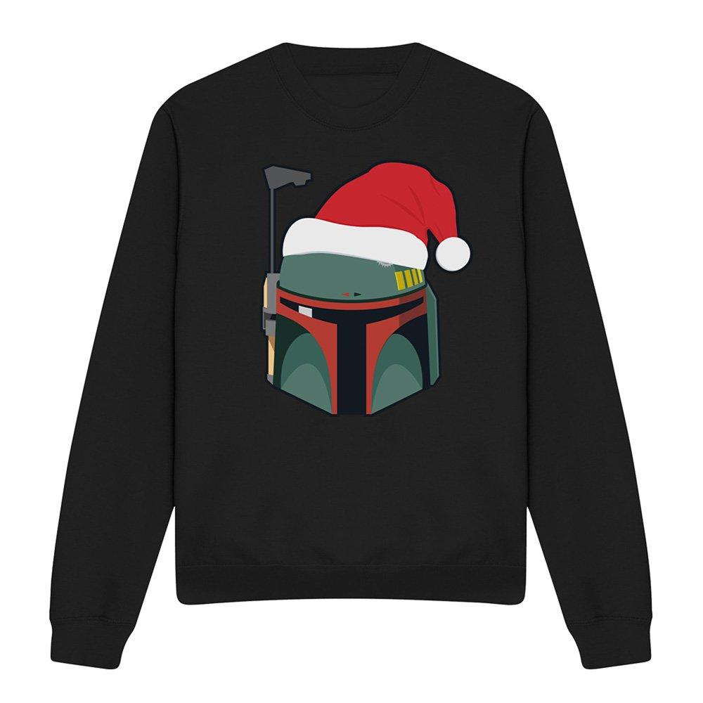 Black - Star Wars - Star Wars Boba Fett Christmas Santa Hat Sweatshirt - 4