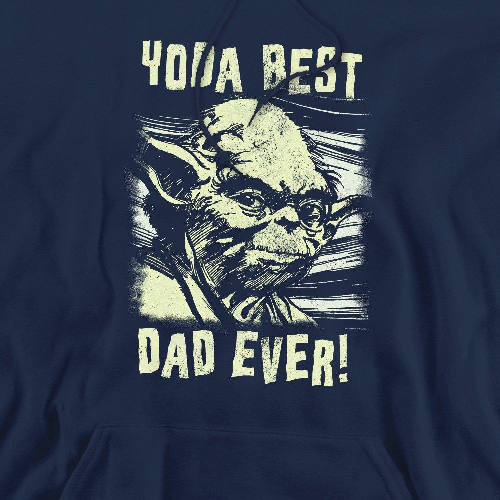 Navy - Star Wars - Star Wars Yoda Best Dad Comic Hoodie Navy - 2