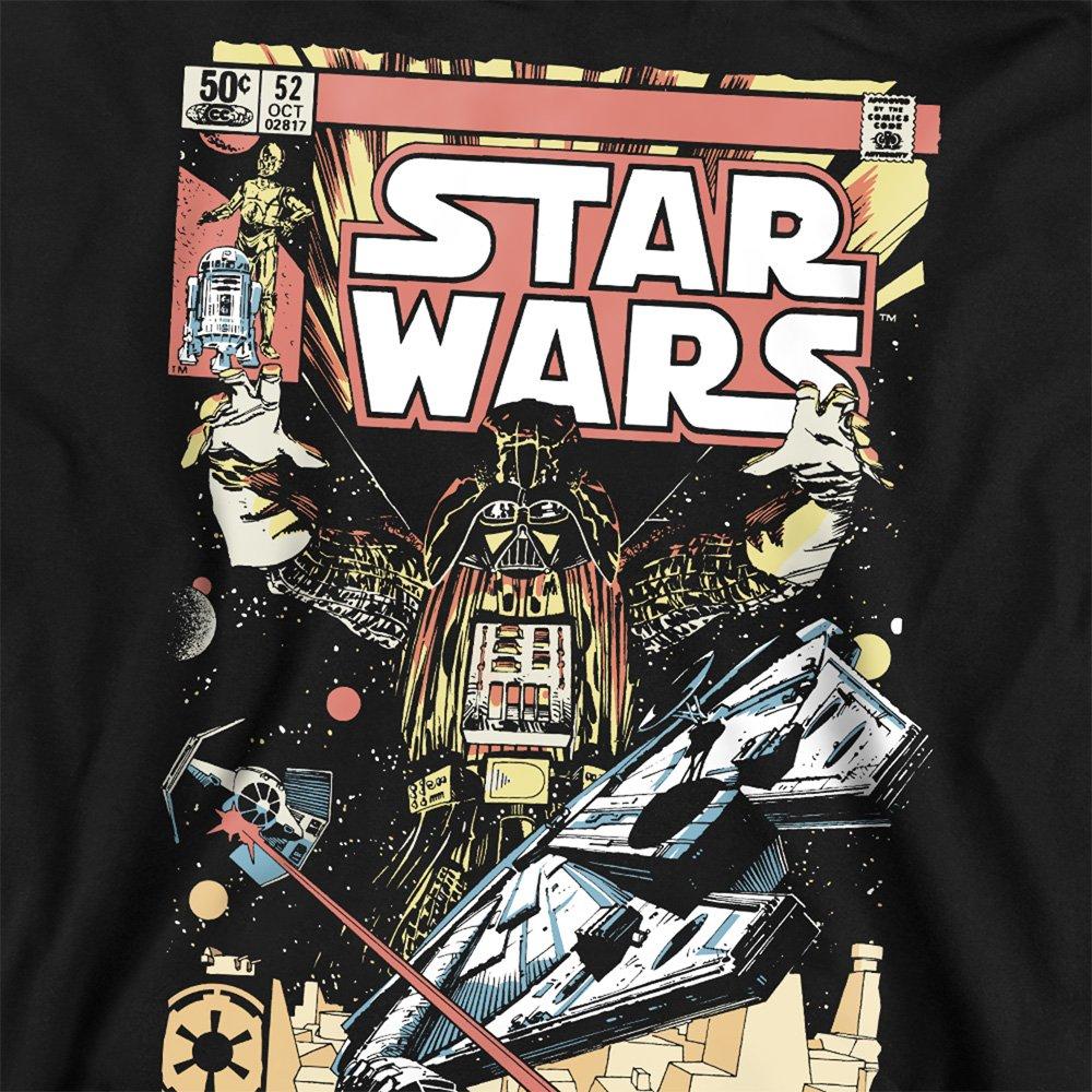 Black - Star Wars - Star Wars Retro Vader Falcon Comic Sweatshirt Bla - 2