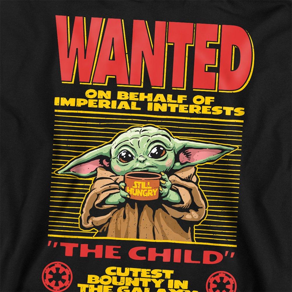 Black - Star Wars - The Mandalorian Cutest Bounty Wanted Grogu Sweatsh - 2