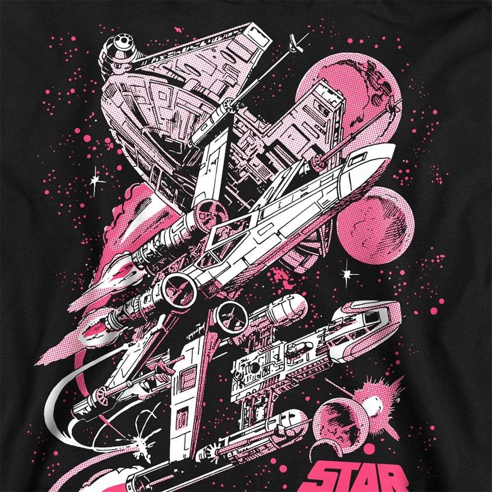 Black - Star Wars - Star Wars Retro Pink Comic Sweatshirt Black - 2