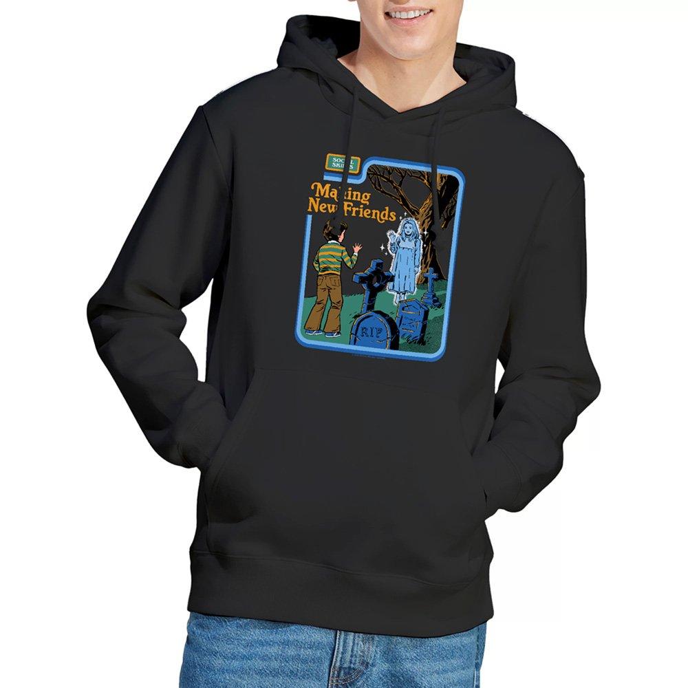 Black - Steven Rhodes - Steven Rhodes Making New Friends Hoodie Black - 1