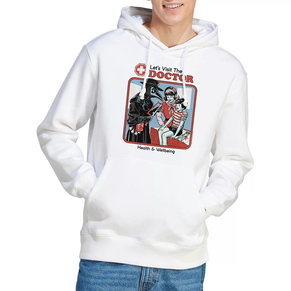 White - Steven Rhodes - Steven Rhodes LetS Visit The Doctor Hoodie White - 1