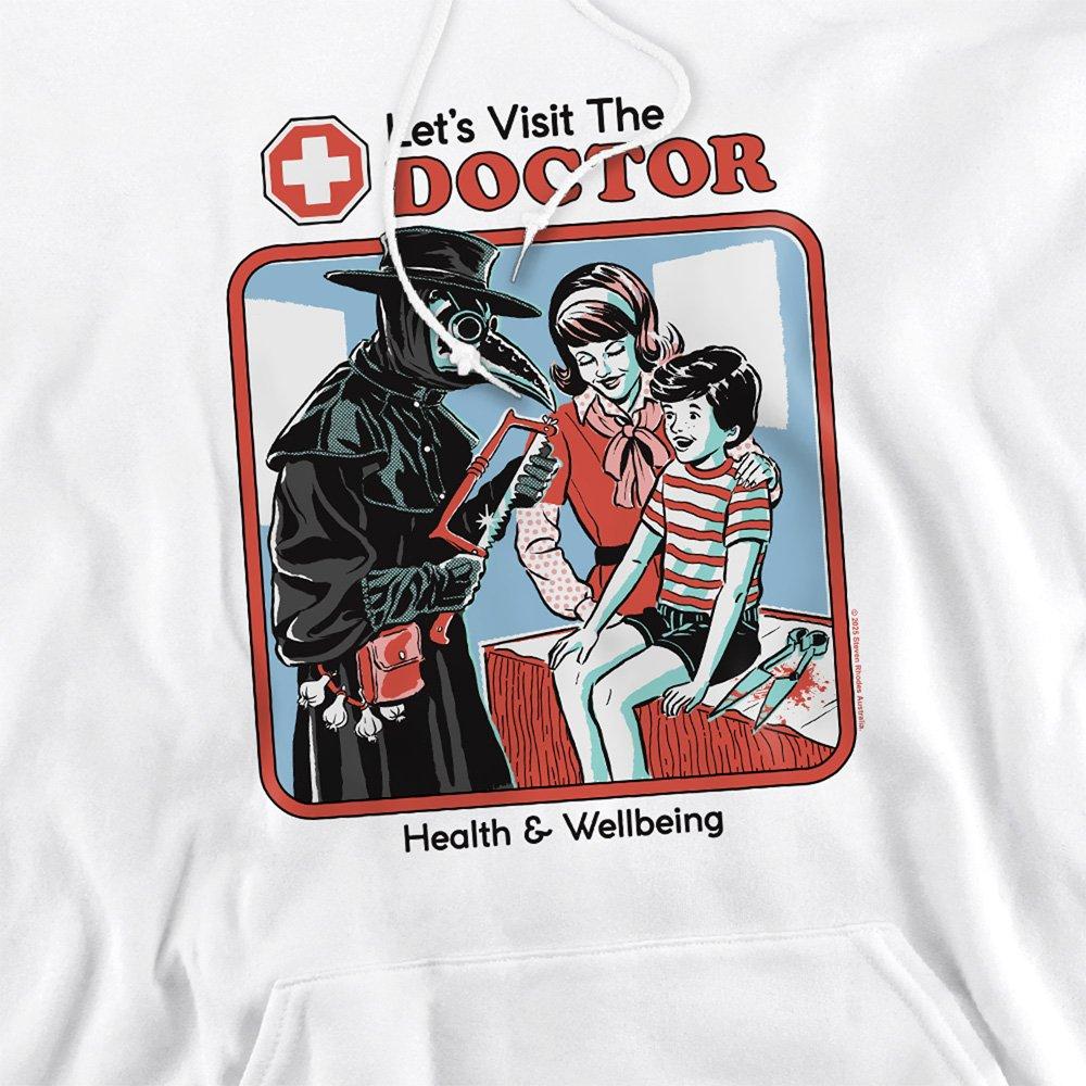 White - Steven Rhodes - Steven Rhodes LetS Visit The Doctor Hoodie White - 2