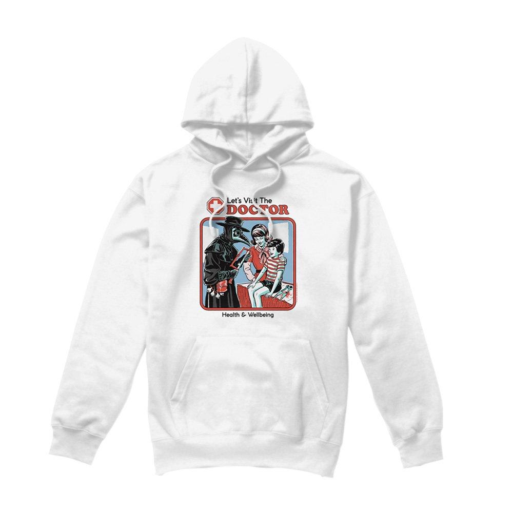 White - Steven Rhodes - Steven Rhodes LetS Visit The Doctor Hoodie White - 4