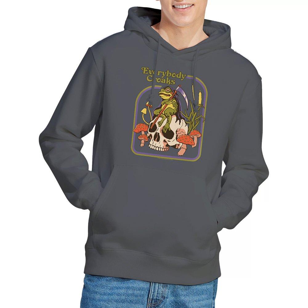 Charcoal - Steven Rhodes - Steven Rhodes Everybody Croaks Hoodie Charcoal - 1