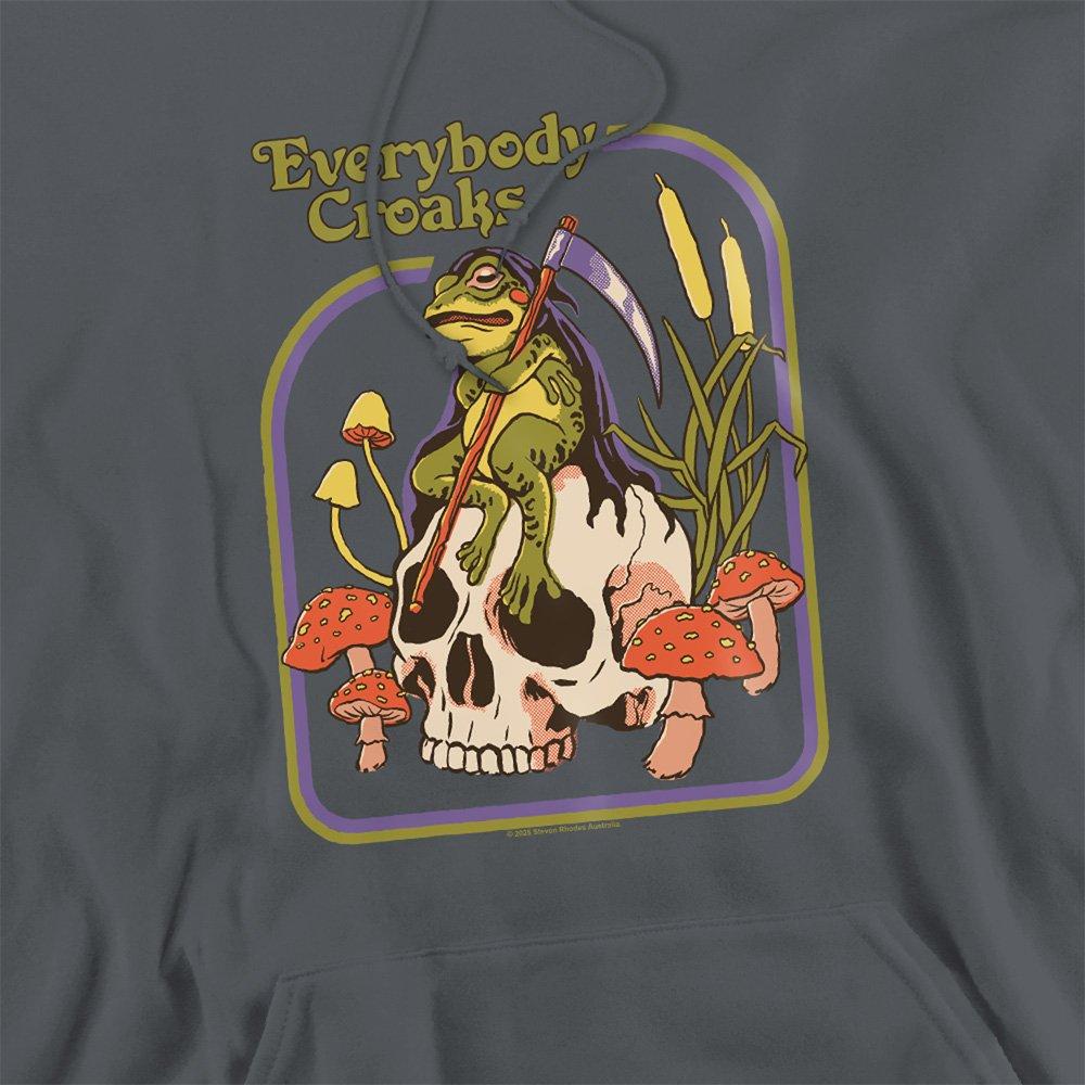 Charcoal - Steven Rhodes - Steven Rhodes Everybody Croaks Hoodie Charcoal - 2