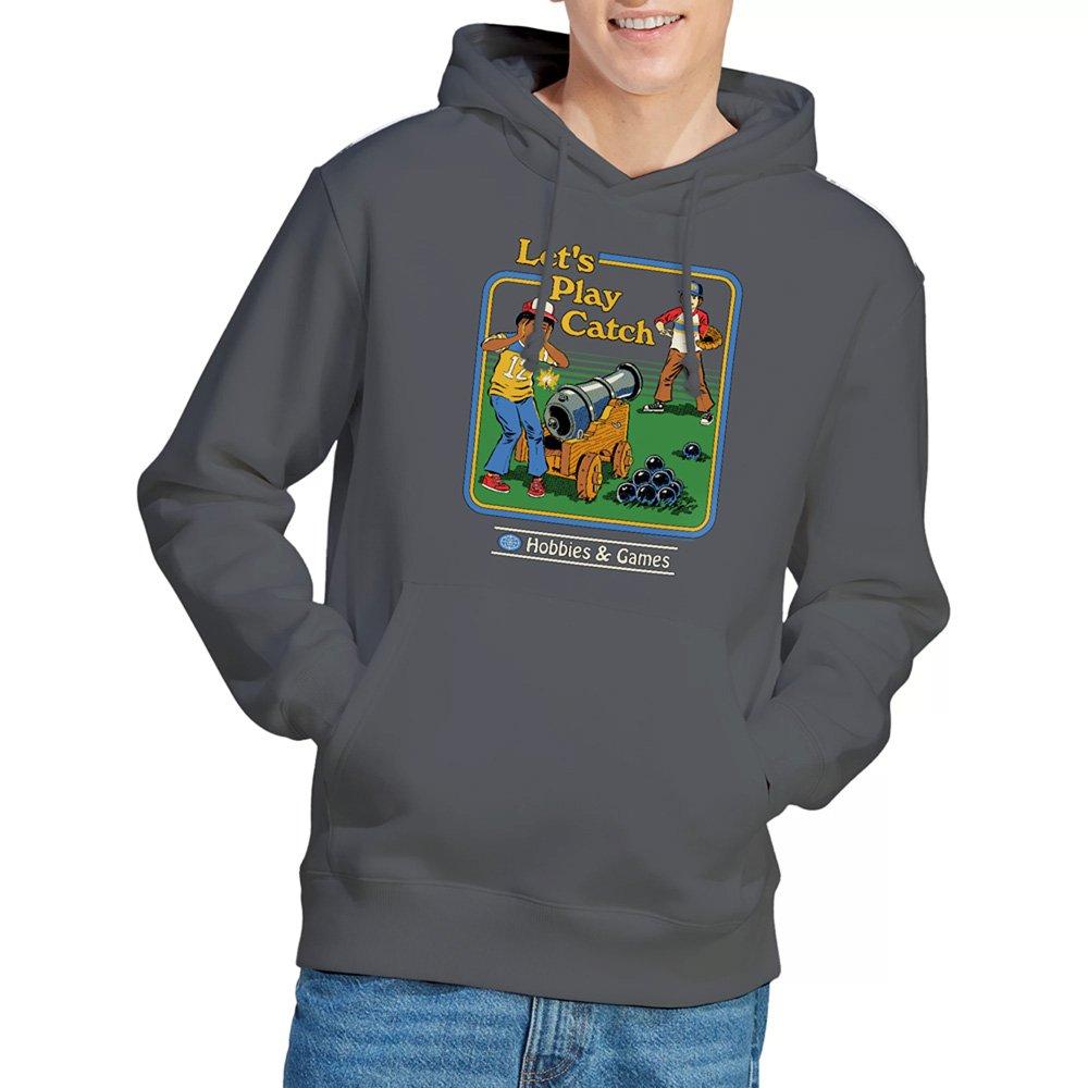 Charcoal - Steven Rhodes - Steven Rhodes LetS Play Catch Hoodie Charcoal - 1