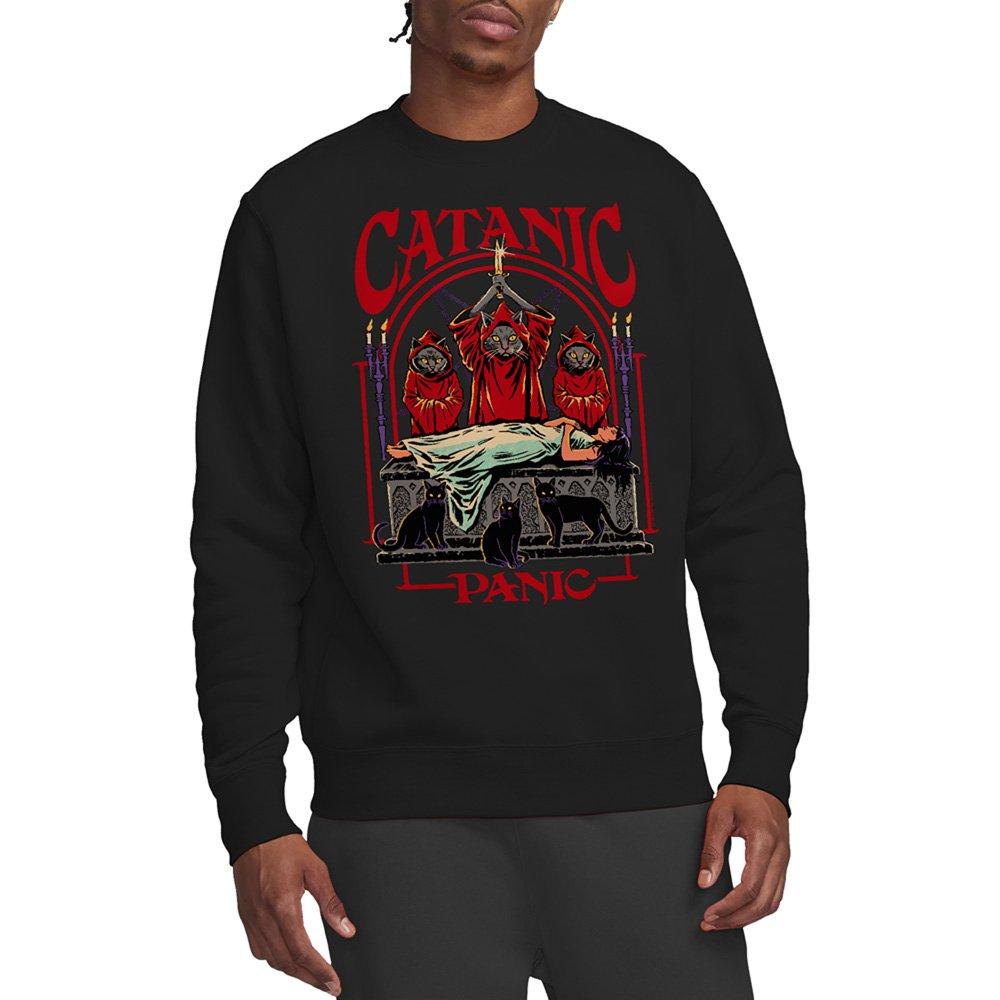 Black - Steven Rhodes - Steven Rhodes Catanic Panic Sweatshirt Black - 1