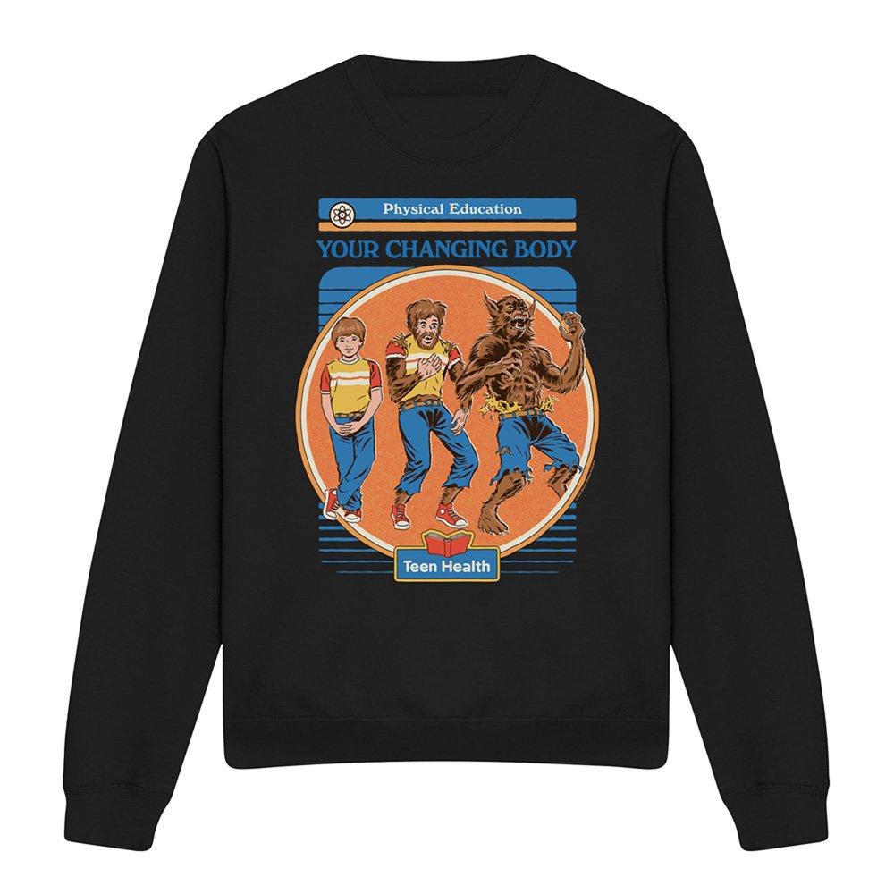 Black - Steven Rhodes - Steven Rhodes Your Changing Body Sweatshirt Black - 4