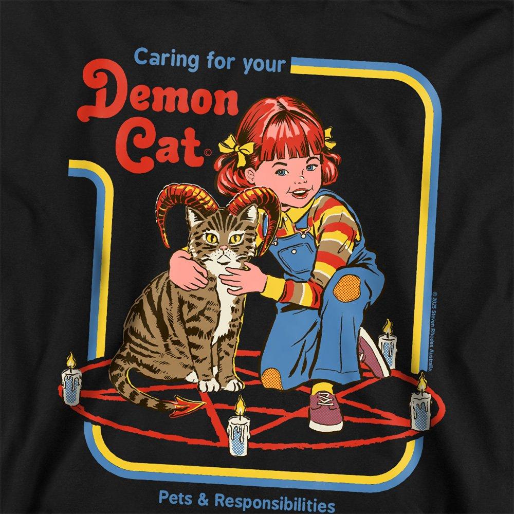Black - Steven Rhodes - Steven Rhodes Caring For Your Demon Cat Youth Kids - 2