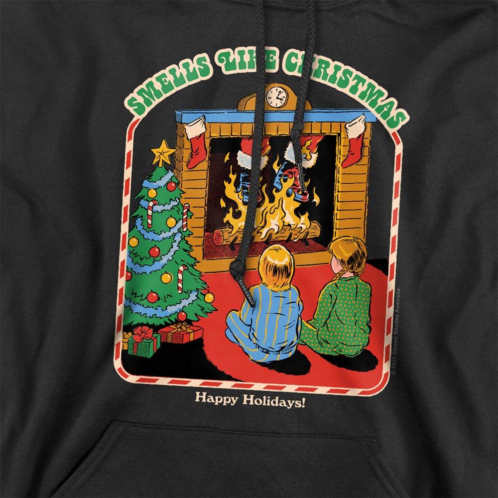 Black - Steven Rhodes - Steven Rhodes Smells Like Christmas Hoodie Black - 2