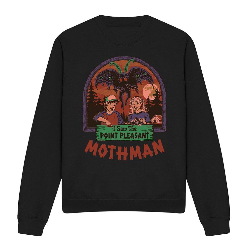 Black - Steven Rhodes - Steven Rhodes I Saw The Mothman Sweatshirt Black - 4