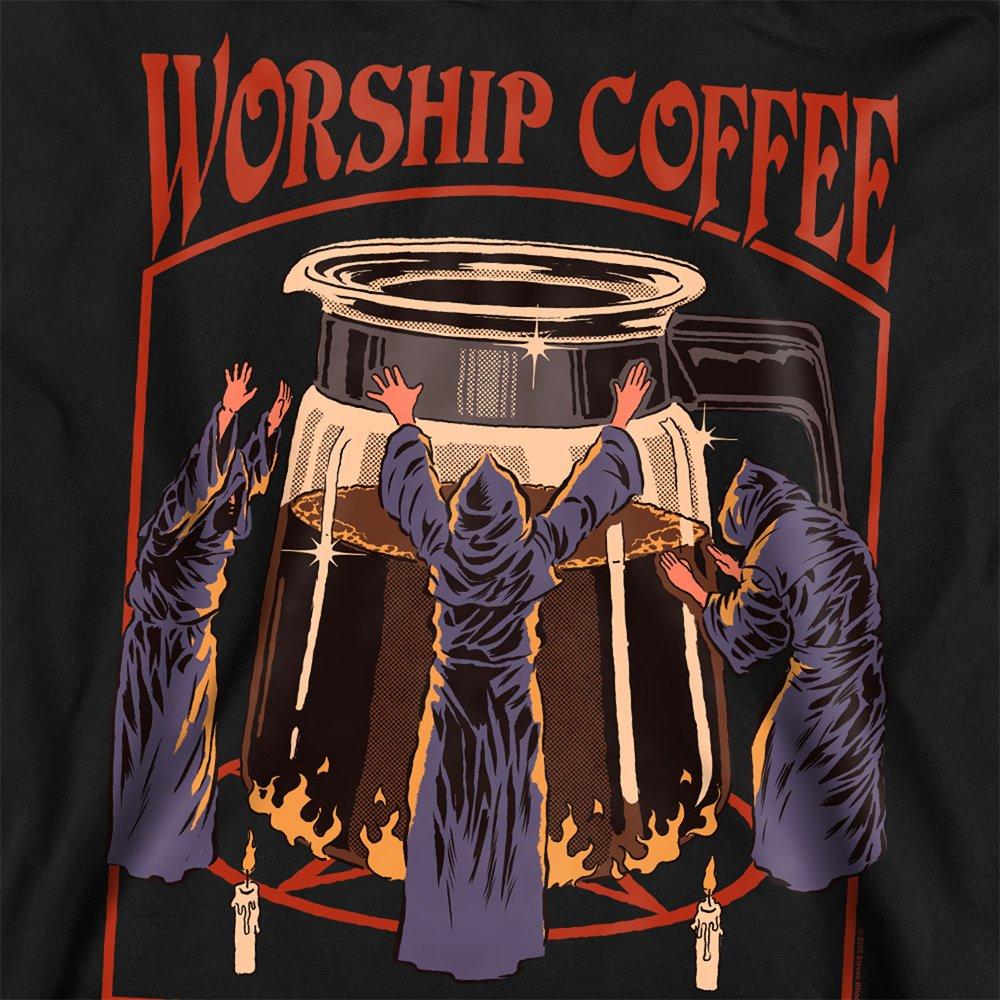 Black - Steven Rhodes - Steven Rhodes Worship Coffee Sweatshirt Black - 2