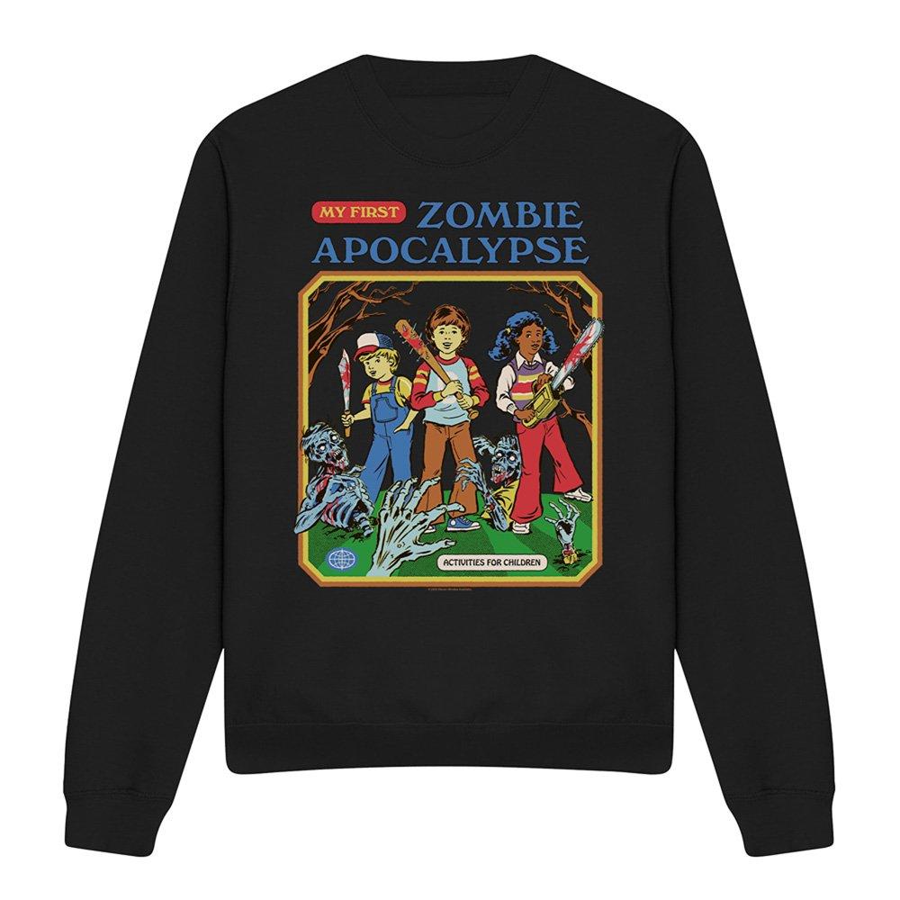 Black - Steven Rhodes - Steven Rhodes My First Zombie Apocalypse Sweatshir - 4