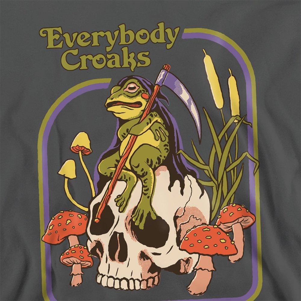 Charcoal - Steven Rhodes - Steven Rhodes Everybody Croaks Sweatshirt Charcoa - 2