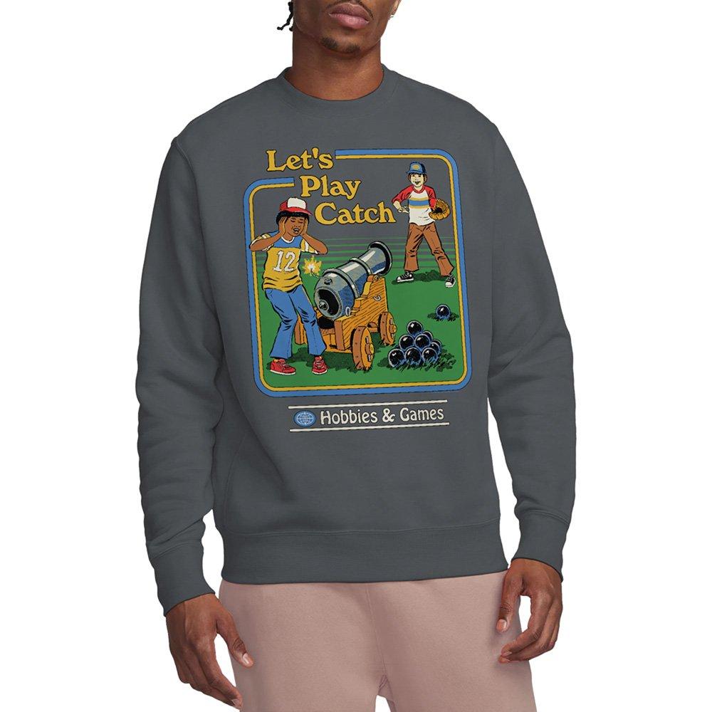 Charcoal - Steven Rhodes - Steven Rhodes LetS Play Catch Sweatshirt Charcoa - 1