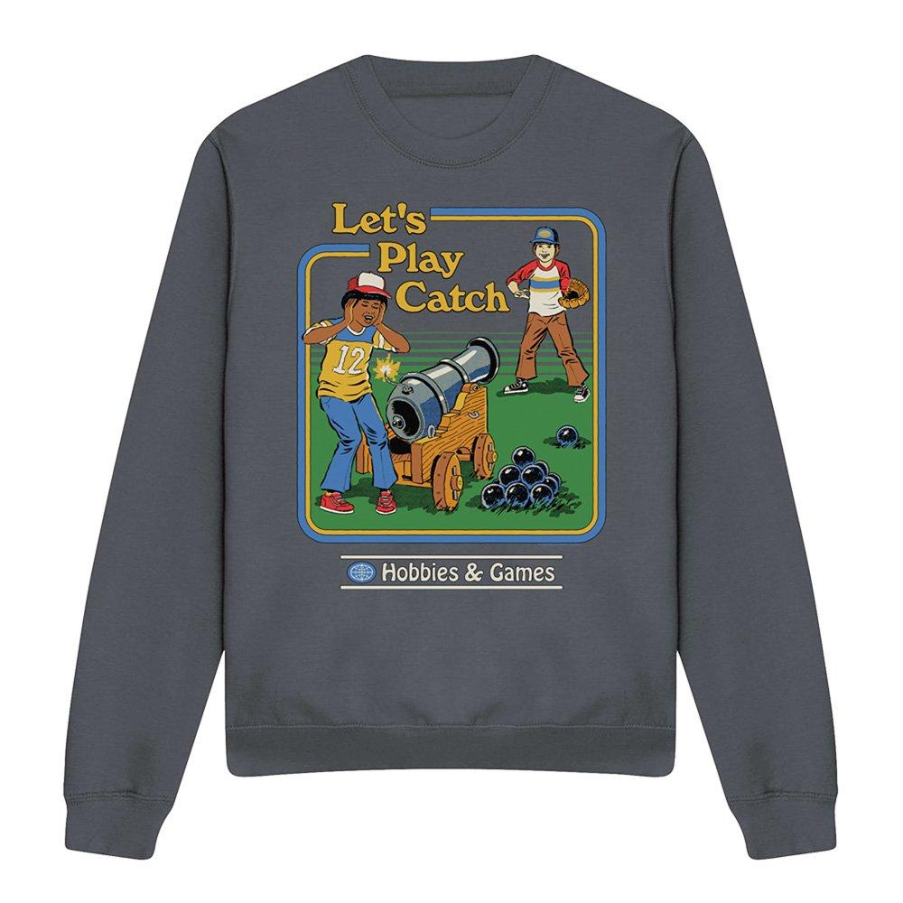 Charcoal - Steven Rhodes - Steven Rhodes LetS Play Catch Sweatshirt Charcoa - 4