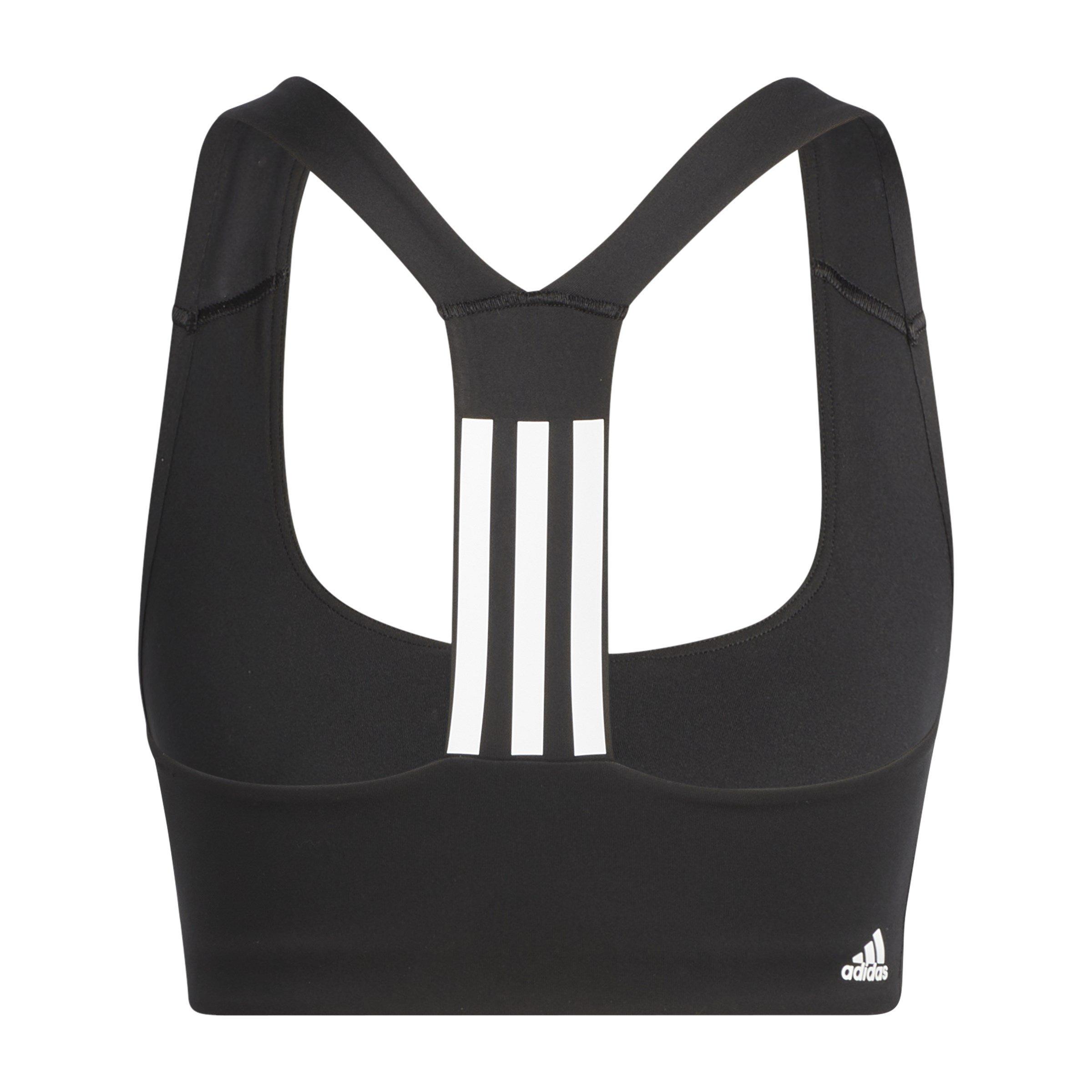Zwart/Wit - adidas - Three-Stripe Sports Bra Women's - 2