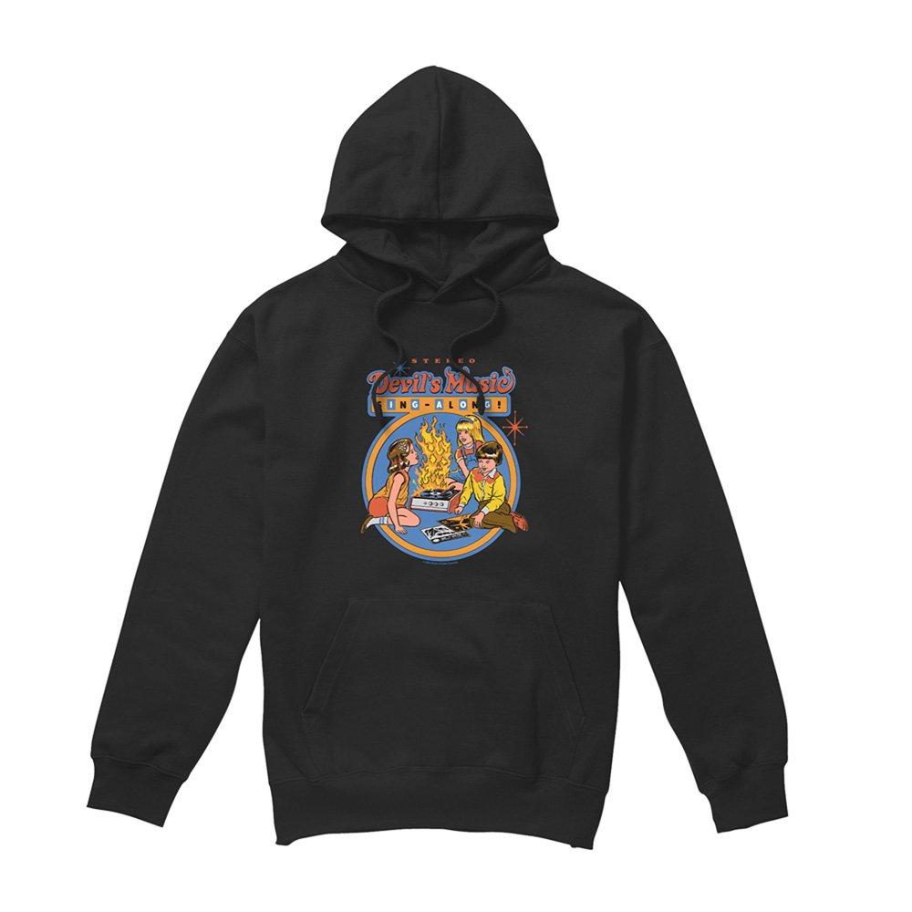 Black - Steven Rhodes - Steven Rhodes Devils Music Singalong Hoodie Black - 4