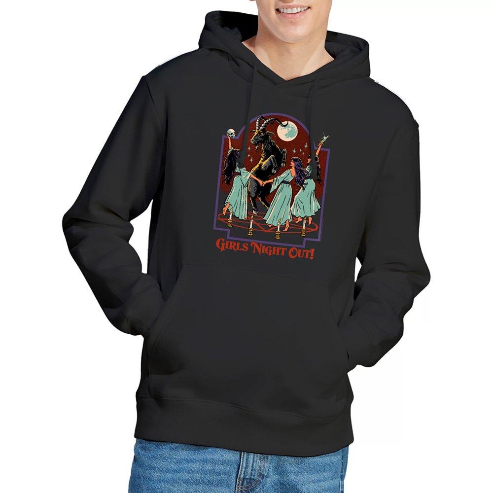 Black - Steven Rhodes - Steven Rhodes GirlS Night Out Unisex Hoodie Blac - 1