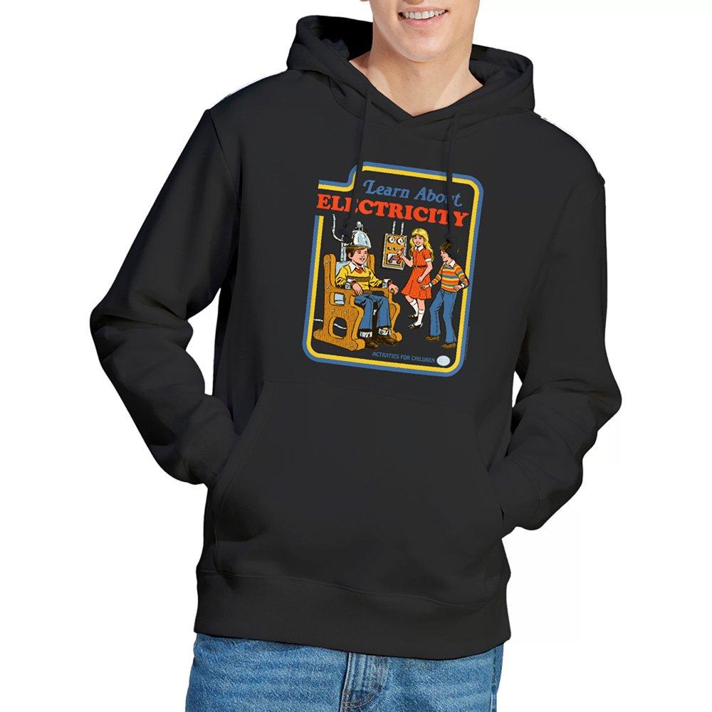 Black - Steven Rhodes - Steven Rhodes Learn About Electricity Hoodie Blac - 1