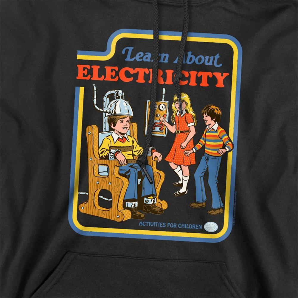 Black - Steven Rhodes - Steven Rhodes Learn About Electricity Hoodie Blac - 2