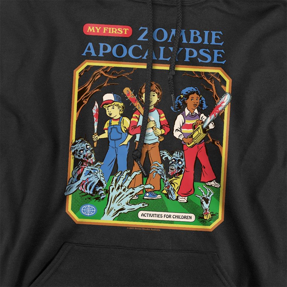 Black - Steven Rhodes - Steven Rhodes My First Zombie Apocalypse Hoodie B - 2