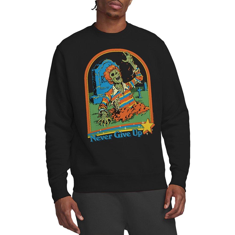 Black - Steven Rhodes - Steven Rhodes Never Give Up Sweatshirt Black - 1