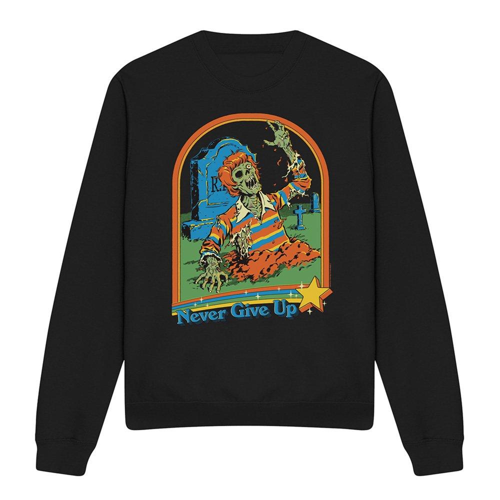 Black - Steven Rhodes - Steven Rhodes Never Give Up Sweatshirt Black - 4