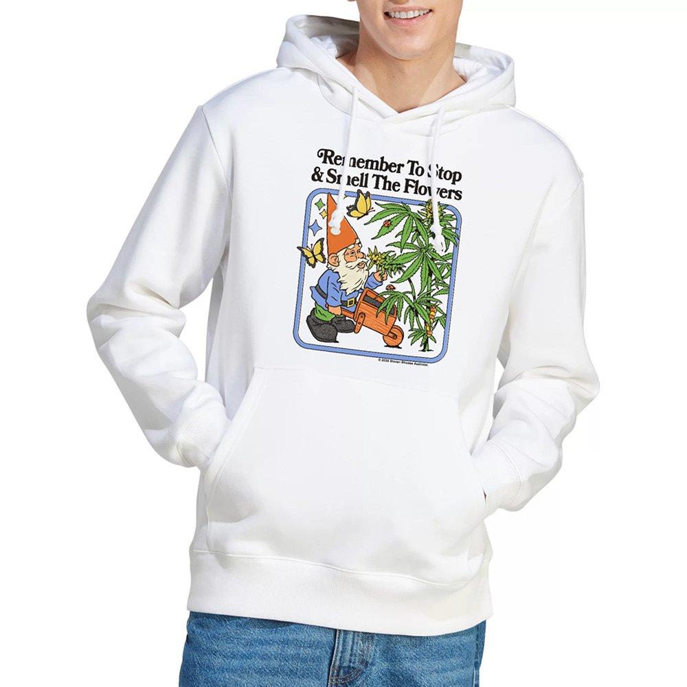 White - Steven Rhodes - Steven Rhodes Smell The Flowers Hoodie White - 1